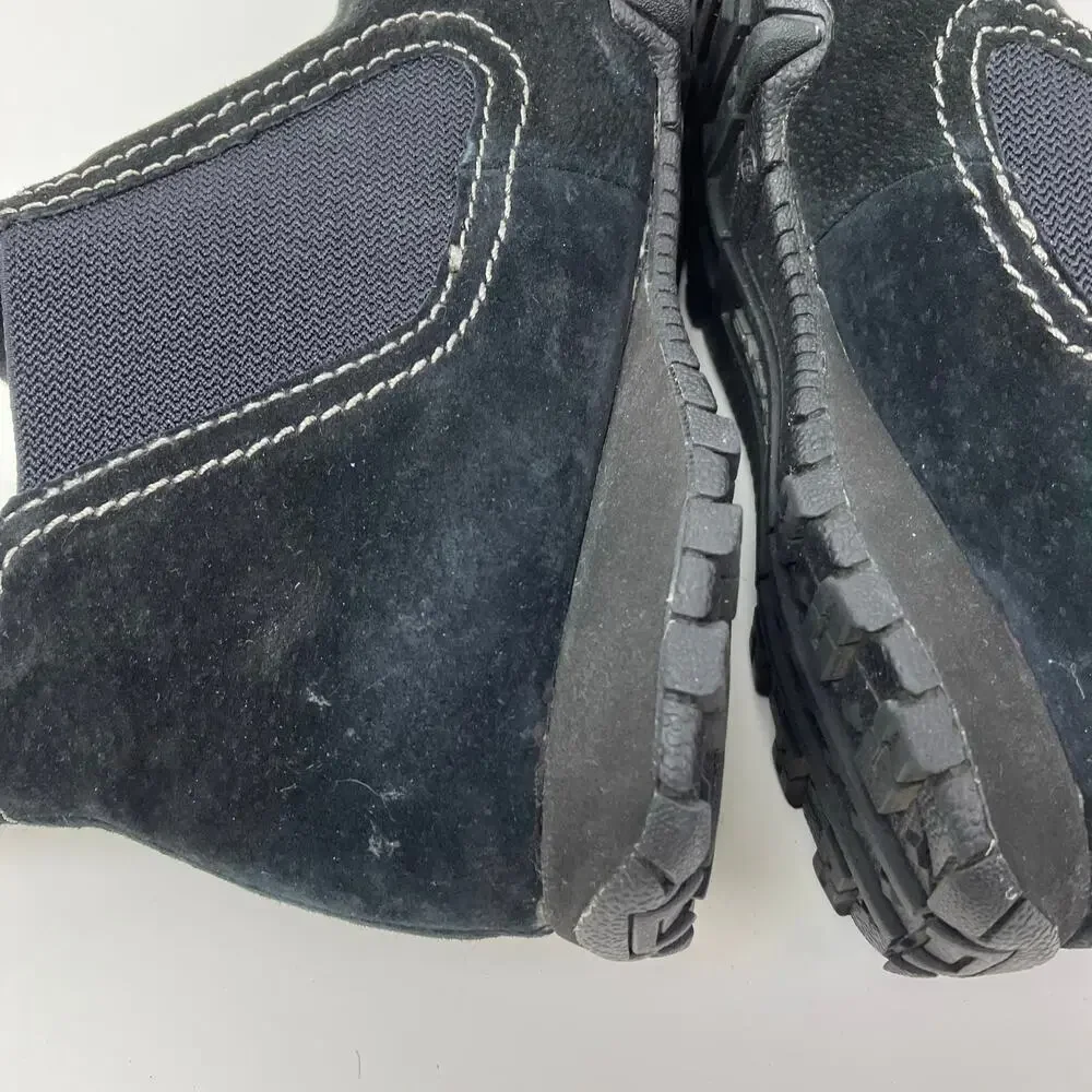 Skechers Relaxed Fit Bikers Londoner Women's Ankle Boots Black Suede Sz 8.5